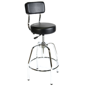 3010002 Shop Stool with Vinyl Back
